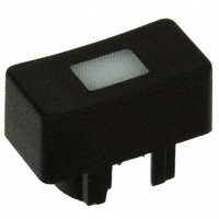 MEC Switches - 1Q096 - CAP TACT RECT BLK/FROST WHT LENS