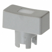 MEC Switches - 1QS036 - CAP TACT RECT GRY/FROST WHT LENS