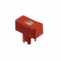 MEC Switches - 1QS081 - CAP TACTILE RECT RED/TRANS LENS