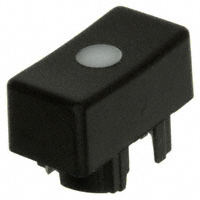 MEC Switches - 1R096 - CAP TACT RECT BLK/FROST WHT LENS