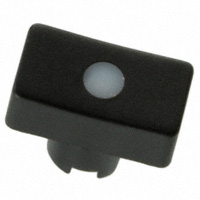 MEC Switches - 1RS096 - CAP TACT RECT BLK/FROST WHT LENS