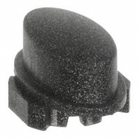 MEC Switches - 1WA57 - CAP TACTILE OVAL DARK GRAY