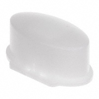 MEC Switches - 1WD16 - CAP TACTILE OVAL FROSTED WHITE