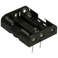 MPD (Memory Protection Devices) - BH3AAPC - HOLDER BATT 3-AA CELLS PC MOUNT