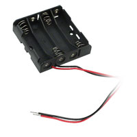 MPD (Memory Protection Devices) - BH4AAAW - HOLDER BATT 4-AAA CELLS WIRE LDS