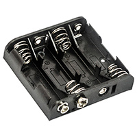 MPD (Memory Protection Devices) - BH4AASF - HOLDER 4 AA CELL W/9V SNAP FAST