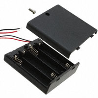 MPD (Memory Protection Devices) - SBH341AS - HOLDER BATT W/COVR 4AA ON/OFF SW