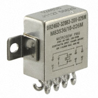 Microsemi Corporation - BR246D-320B3-28V-026M - RELAY GEN PURPOSE DPDT 10A 28V