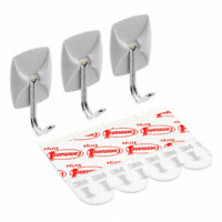 3M - 17067ES - SMALL WIRE HOOK 3 HOOKS 4 STRIPS