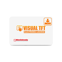 MikroElektronika - MIKROE-1419 - CODE LICENSE VISUAL TFT