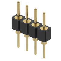 Mill-Max Manufacturing Corp. - 350-10-104-00-006000 - CONN HEADER 4POS .100 SGHT TAIL