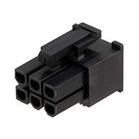 Molex, LLC - 0039039062 - MINI FIT CRIMP REC HSG 6CKT BLAC