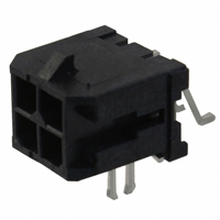 Molex, LLC - 0430450406 - HEADER R/A 4POS DUAL TIN SMD