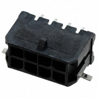 Molex, LLC - 0430450810 - HEADER R/A 8POS DUAL GOLD SMD