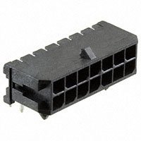 Molex, LLC - 0430451401 - MICROFIT 3.0 RA HDR W/TH DR 15AU