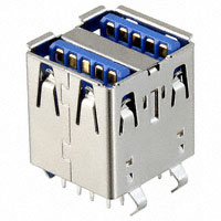 Molex, LLC - 0484090003 - USB 3.0 VERT DUAL REC TH TYPE A