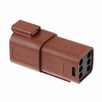 Molex, LLC - 093444-4207 - 6CCT MLXT RECEP BRWN W LARGE SEA