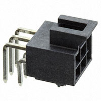 Molex, LLC - 1053141206 - NANOFIT HDR RA DLR 6CKT 15AU BLK