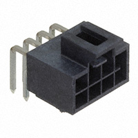 Molex, LLC - 1053141208 - NANOFIT HDR RA DLR 8CKT 15AU BLK