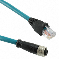 Molex, LLC - 1201080010 - M12 F-M 5 POLES 1M RJ-45 D-CODE