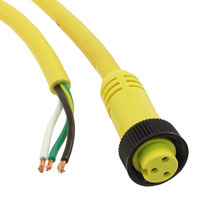 Molex, LLC - 1300060237 - CORDSET FEMALE 15' 16/3 PVC