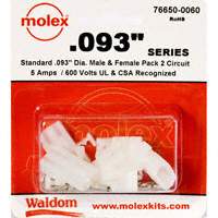 Molex Connector Corporation - 76650-0060 - KIT CONN STD .093" 2 CIRCUITS