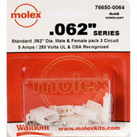 Molex Connector Corporation - 76650-0064 - KIT CONN STD .062" 3 CIRCUITS