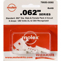 Molex Connector Corporation - 76650-0065 - KIT CONN STD .062" 4 CIRCUITS
