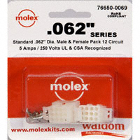 Molex Connector Corporation - 76650-0069 - KIT CONN STD .062" 12 CIRCUITS