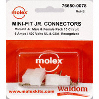 Molex Connector Corporation - 76650-0078 - KIT CONN MINI-FIT JR 10 CIRCUITS