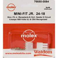 Molex Connector Corporation - 76650-0084 - KIT CONN MINI-FIT JR 6 CIRC VERT