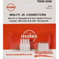 Molex Connector Corporation - 76650-0085 - KIT CONN MINI-FIT JR 8 CIRC VERT