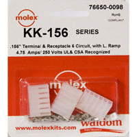 Molex Connector Corporation - 76650-0098 - KIT .156 KK SERIES 6 CIRC RAMP