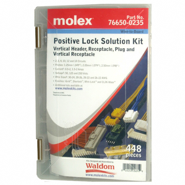 Molex Connector Corporation - 76650-0235 - KIT CONN MULTI WIRE-BOARD 448PC