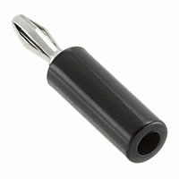 Mueller Electric Co - BU-00243-0 - PLUG BANANA SOLDERLESS BLK 15A