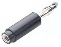 Mueller Electric Co - BU-00226-0 - PLUG BANANA 8-32 THREAD BLACK