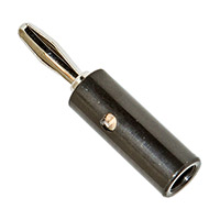 Mueller Electric Co - BU-00245-0 - PLUG BANANA SOLDERLESS BLACK