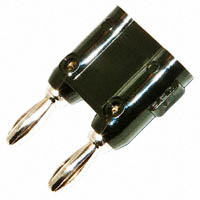 Mueller Electric Co - BU-P1330-0 - 4MM DUAL BANANA PLUG BLK