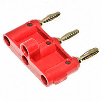 Mueller Electric Co - BU-P2970-2 - TRIPLE BANANA 4MM, RED