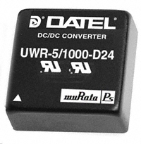 Murata Power Solutions Inc. - UWR-5/1000-D24-C - CONV DC/DC 5V 1000MA SGL T/H