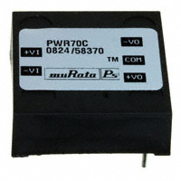 Murata Power Solutions Inc. - PWR70C - CONV DC/DC 3W 100MA UNREG