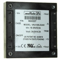 Murata Power Solutions Inc. - VKA100LS24C - CONV DC/DC 24V 4.2A SINGLE OUT
