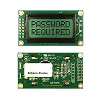 Newhaven Display Intl - NHD-0208BZ-RN-YBW - LCD MOD CHAR 2X8 Y/G REFLECT