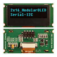 Newhaven Display Intl - NHD-0216MW-IB3 - DISPLAY OLED CHAR 2X16 BLUE