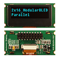 Newhaven Display Intl - NHD-0216MW-PB3 - DISPLAY OLED CHAR 2X16 BLUE
