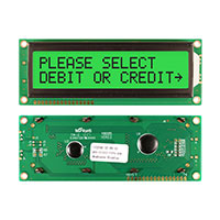 Newhaven Display Intl - NHD-0216SZ-FSPG-GBW - LCD MOD CHAR 2X16 GRN TRANSFL
