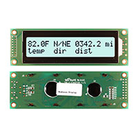 Newhaven Display Intl - NHD-0220DZ-FSW-FBW - LCD MOD CHAR 2X20 WH TRANSFL