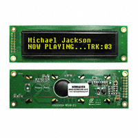 Newhaven Display Intl - NHD-0220DZW-AY5 - DISPLAY OLED CHAR 2X20 YLW