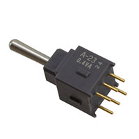 NKK Switches - A23AP - SWITCH TOGGLE DPDT 0.4VA 28V