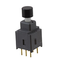 NKK Switches - AB25AP-FA - SWITCH PUSH DPDT 0.4VA 28V